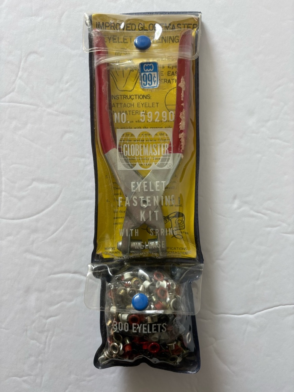 GlobeMaster Eyelet Fastening Kit No. 59290 Vintage